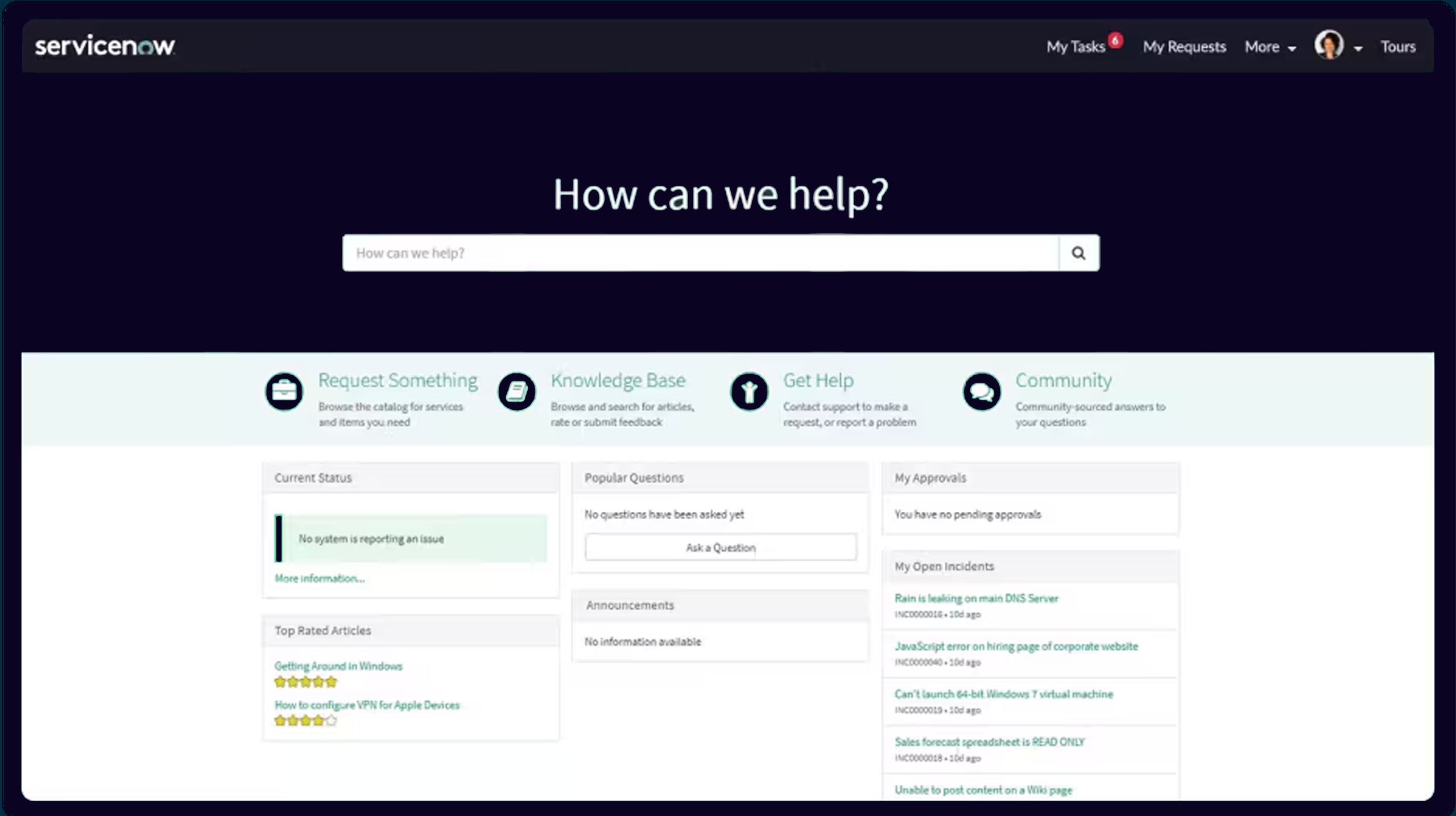 Service Portal